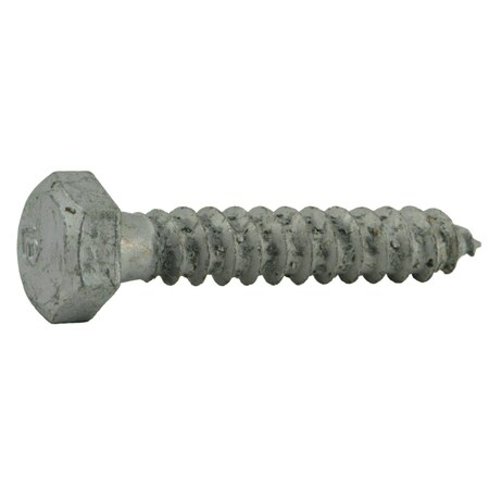Midwest Fastener Lag Screw, 5/16 in, 1-3/4 in, Steel, Hot Dipped Galvanized Hex Hex Drive, 15 PK 35324